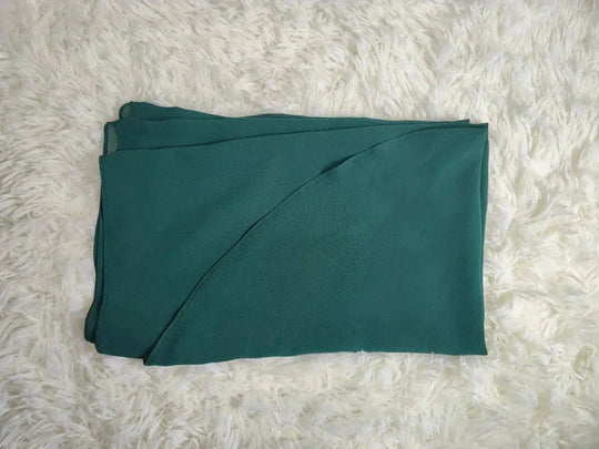 chiffon abaya dress | long sleeve color block robe | lightweight chiffon fabric | energy saving