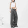 stretchable wide-leg trousers | high-waisted casual pants | breathable fabric womens trousers | energy saving