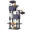 66 Inch Cat Tree Tower, Large Multi-Cat Climbing Extended Platform, Hammock, Pet House For Indoor Cats And Kittens Play -...