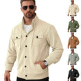 corduroy jacket for men | cotton blend material | casual outerwear jacket | energy saving
