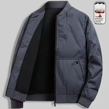 cotton-padded jacket for men | lightweight winter coat | water-resistant outer shell | ultrasonic cleaning