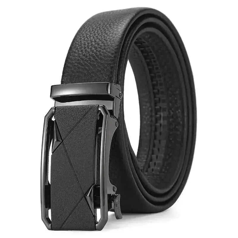 Genuine Leather Automatic Pure Leather Belt Boys Style 10 - available style options