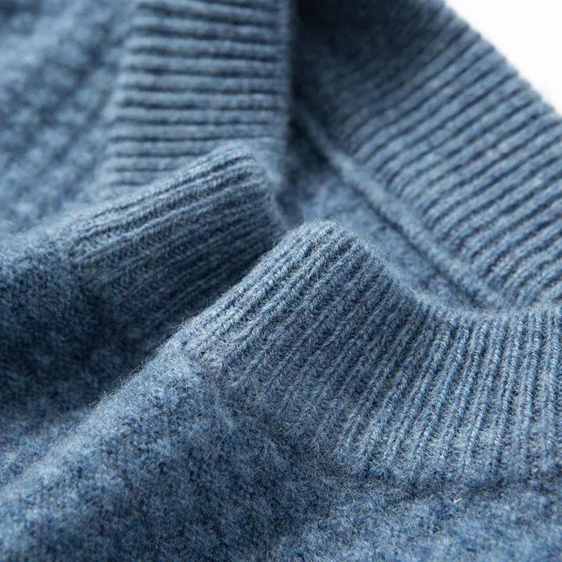thick half turtleneck sweater | heavy knit wool sweater | winter layering piece | ultrasonic cleaning