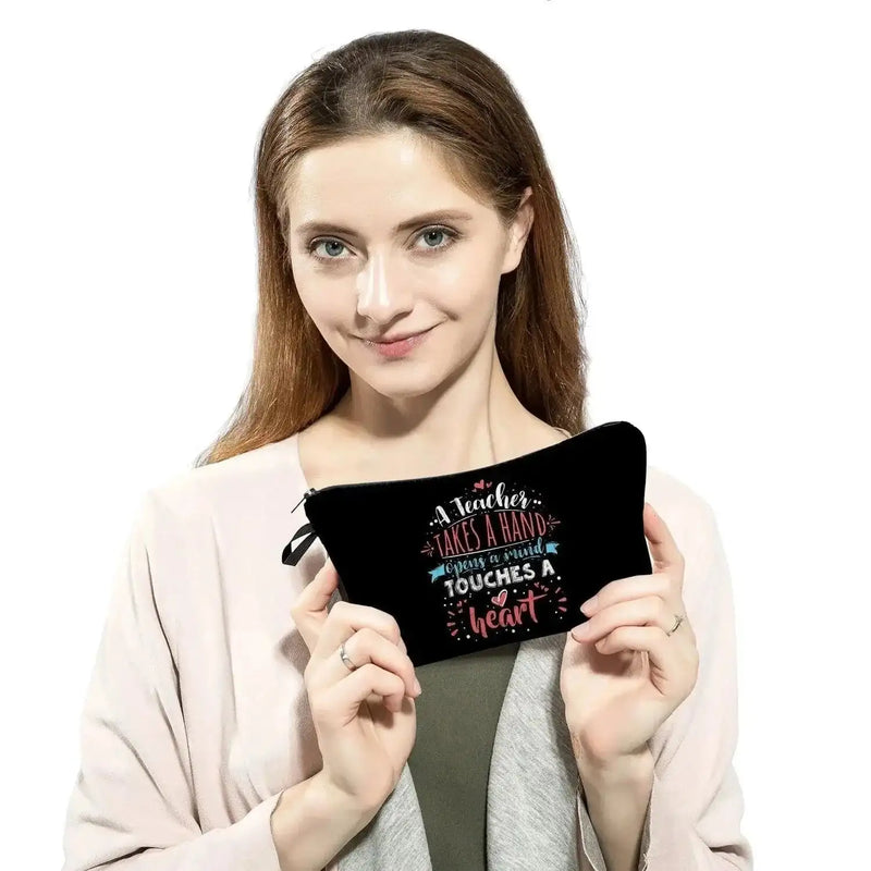 waterproof cosmetic bag | travel makeup organizer with zipper | pvc material makeup pouch | ultrasonic cleaning