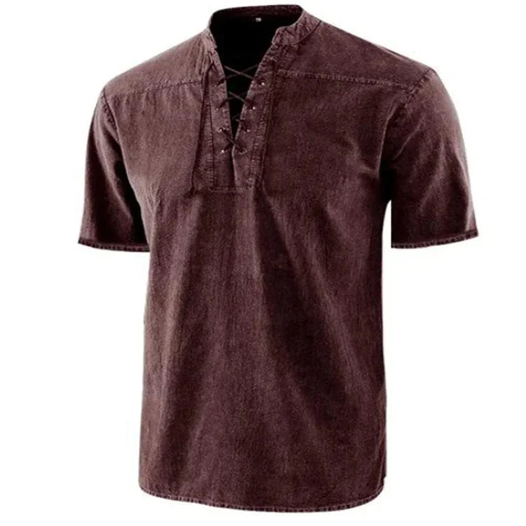 linen blend fabric | lightweight summer shirt | breathable cotton material | energy saving
