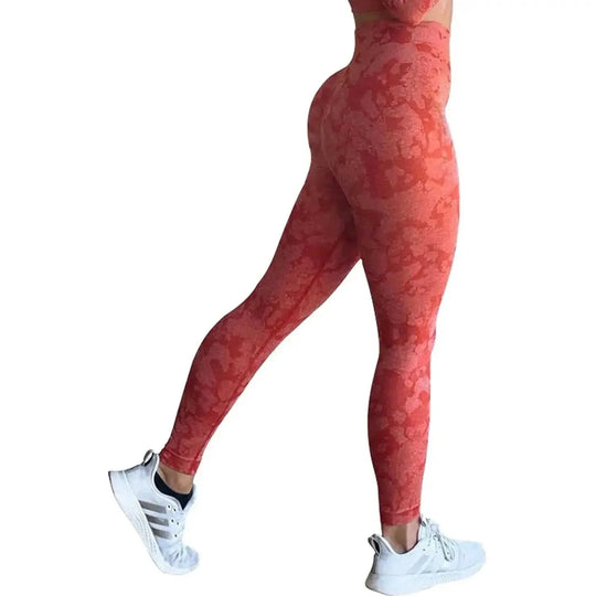 high-waisted sculpting leggings | seamless squat-proof fabric | tummy control workout tights | ultrasonic cleaning