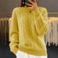 Fashion Retro Cable-knit Pullover Sweater Women Meifu Market