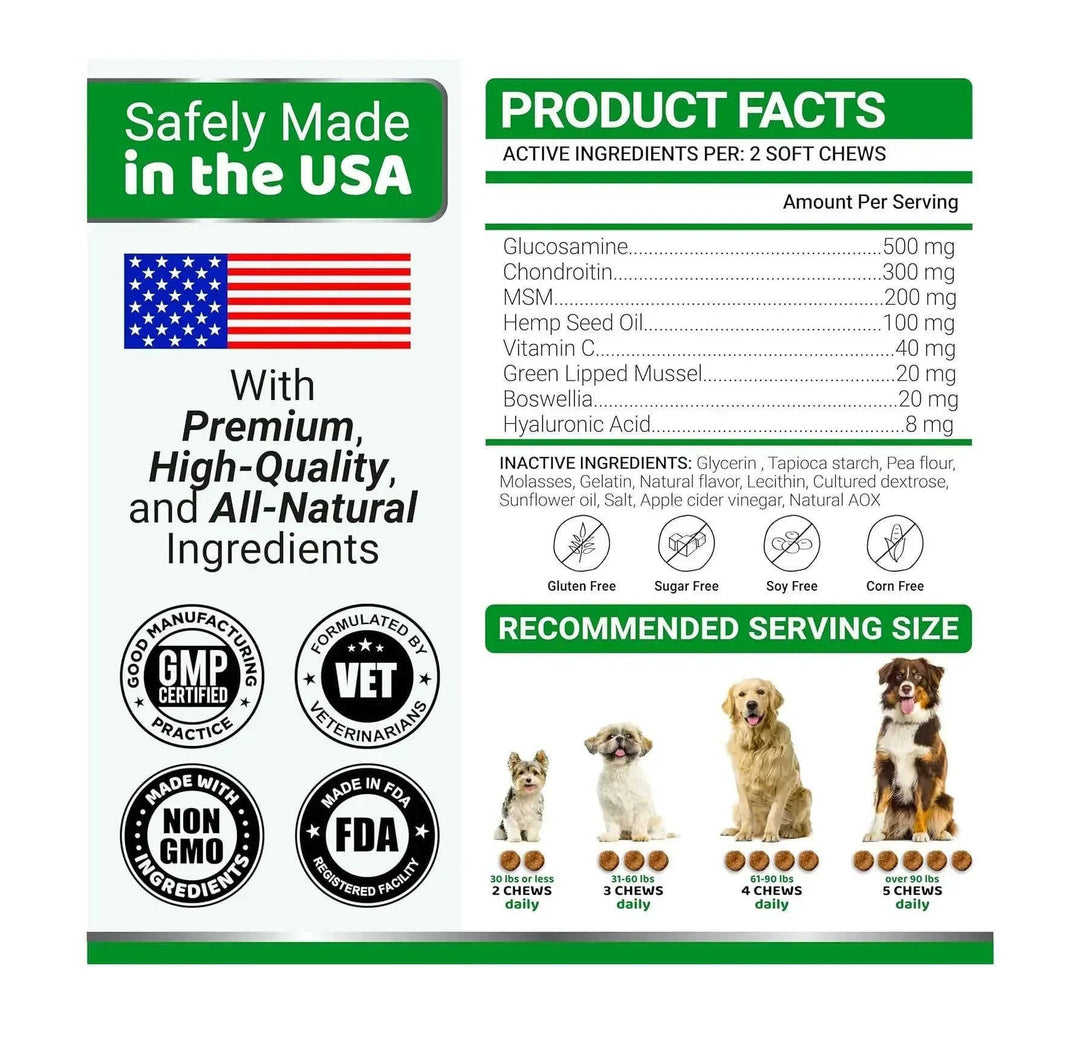 Pet Hip & Joint Supplement Chondroitin Soft Particles Meifu Market