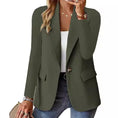 Fashion Casual Women Blazer Long-sleeved Solid Color Casual Cardigan Small Suit Jacket For Women Elegant Office Lady Outerwear Meifu Market