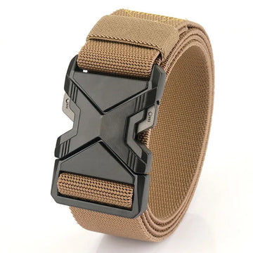 Fashion Commuter Casual Men's Belt Woven Elastic Minimalist Alloy Buckle meifu market