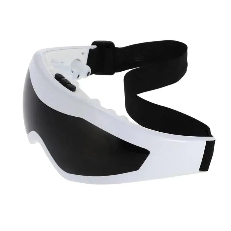 heated eye massager glasses | bluetooth electric eye massager | office stress relief glasses | energy saving