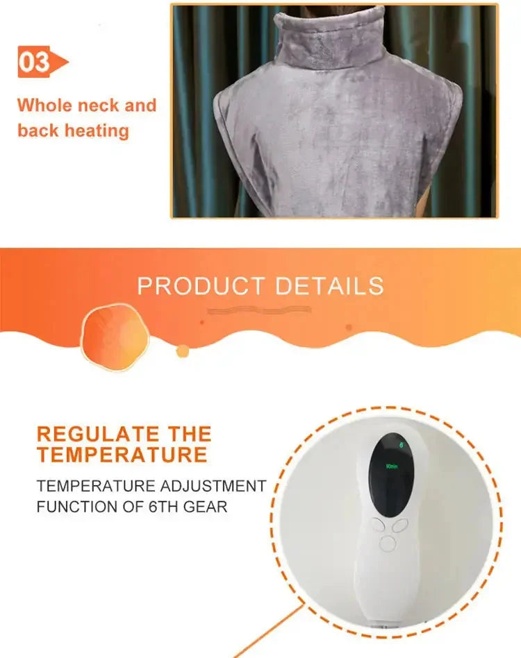 electric heated shawl | usb powered heating wrap | adjustable temperature settings | energy saving