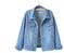 Women'S Plus Size Denim Jacket White Meifu Market