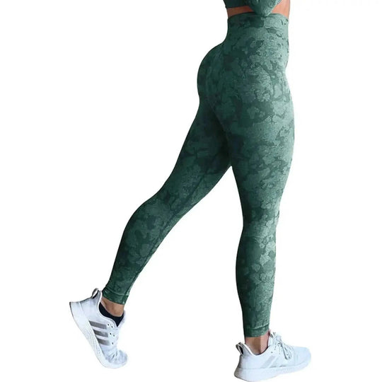 high-waisted sculpting leggings | seamless squat-proof fabric | tummy control workout tights | ultrasonic cleaning