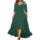 plus-size maxi dress | breathable cotton fabric | long sleeve summer dress | ultrasonic cleaning