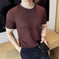 stretch cotton blend t-shirt | slim fit mens t-shirt | breathable knitted fabric | energy saving