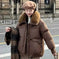 korean wool blend puffer jacket | oversized fit winter coat | lightweight thermal insulation | energy saving