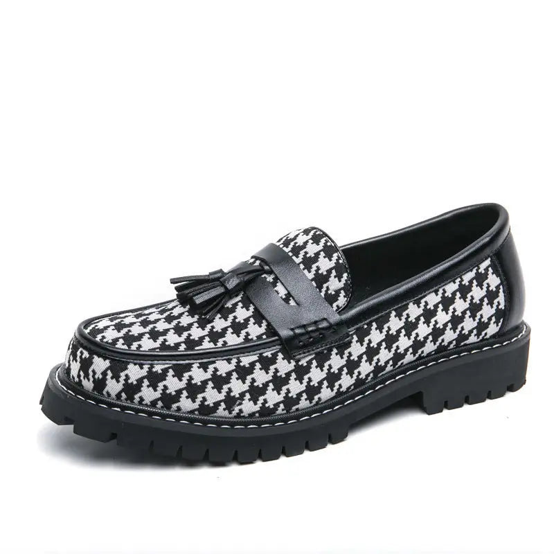Business Fringed Leather Shoes Men's All-match Slip-on Meifu Market