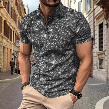 Polo Shirt Digital Printing Button Street Casual T-shirt Meifu Market
