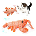 Pet Toys Electric Jumping Shrimp USB Charging Simulation Lobster Funny Cat Plush Pets Toy Meifu Market
