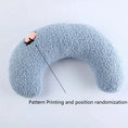 ultra-soft pet pillow | u-shaped cat bed | fluffy calming toy | ultrasonic cleaning