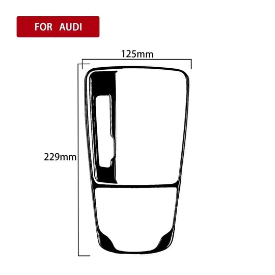 carbon fiber gear shift panel | aluminum alloy construction | oem fit replacement | ultrasonic cleaning