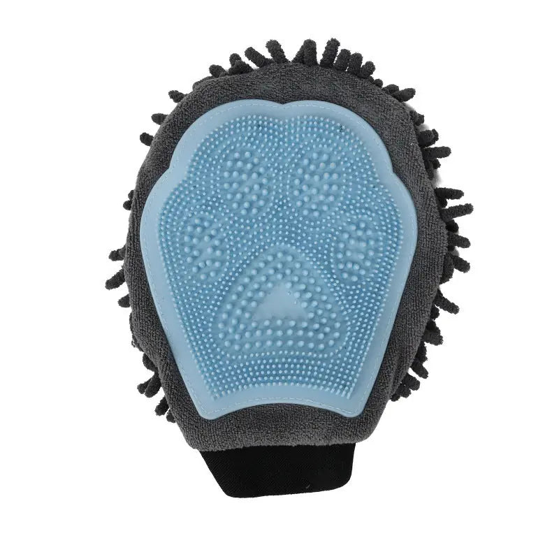 Pet Bathing Brush 2-in-1 Grooming Glove Elegant Dog Grooming Tool For Brushing, Massaging, And Drying Pet Grooming Kit For Dog Cat 2-Sided Bathing Brush Cleaning Massage Glove Meifu Market