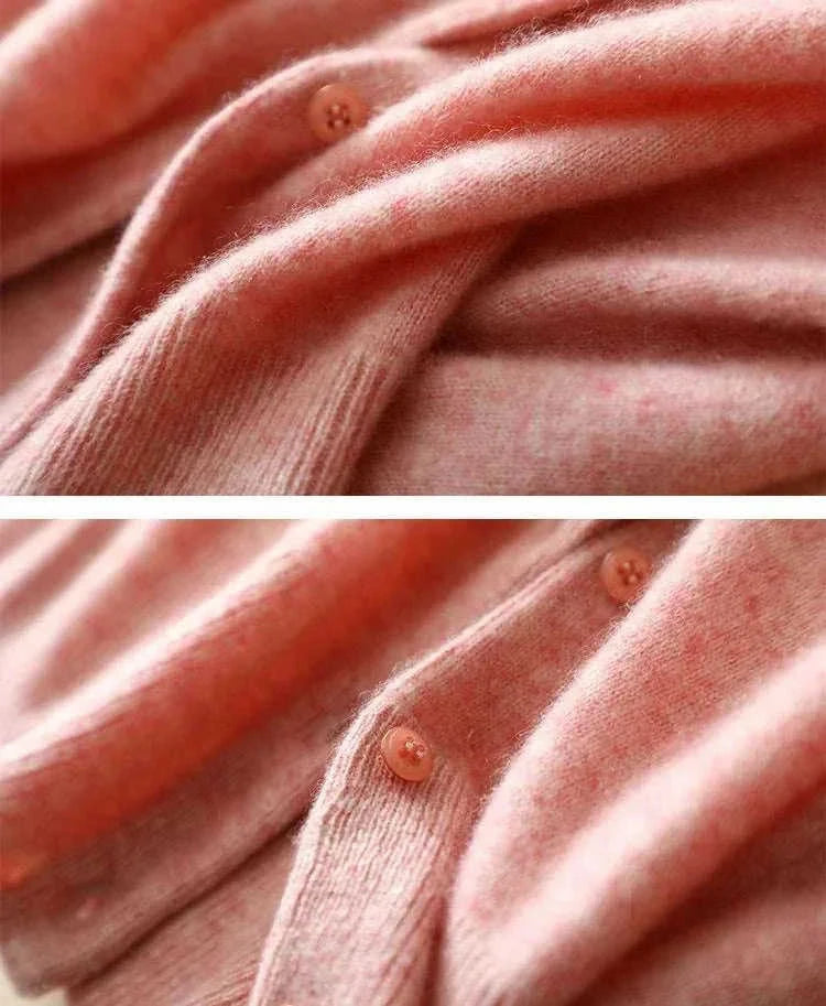 pure cashmere cardigan | high waist womens cardigan | short cashmere sweater | energy saving
