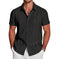 Men's Hawaiian Print Short Sleeve Lapel Shirt - Meifu Market
