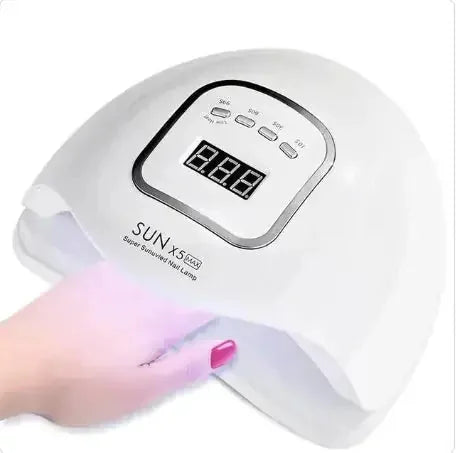 w uv led nail lamp | salon-grade manicure equipment | at-home nail art kit | ultrasonic cleaning