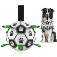 interactive dog football toy | inflatable dog soccer ball | durable pet training toy | energy saving