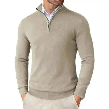 ultra-thin zipper sweater | lightweight mens cardigan | autumn layering piece | energy saving