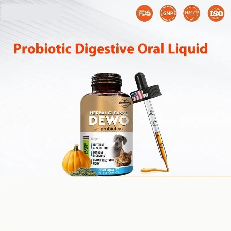 Glass Bottle With Straw Pet Vitamin Nutrient Solution Meifu Market