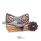 hollow carved wooden bow tie | plaid handkerchief set for men | novelty men ties gift set | ultrasonic cleaning