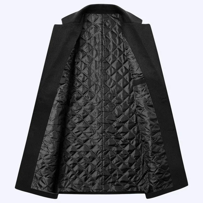 merino wool coat | waterproof wool coat | long single breasted overcoat | ultrasonic cleaning