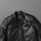 cowhide leather motorcycle jacket | genuine leather biker coat | stand collar leather jacket | energy saving