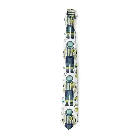 d cartoon animal print ties | polyester slim necktie | adjustable length tie | ultrasonic cleaning