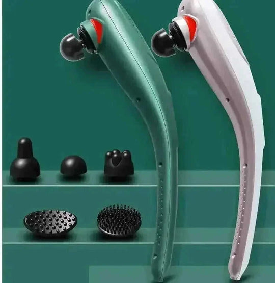rechargeable deep tissue massager | cordless percussion massager | 10 speed intensity levels | ultrasonic cleaning