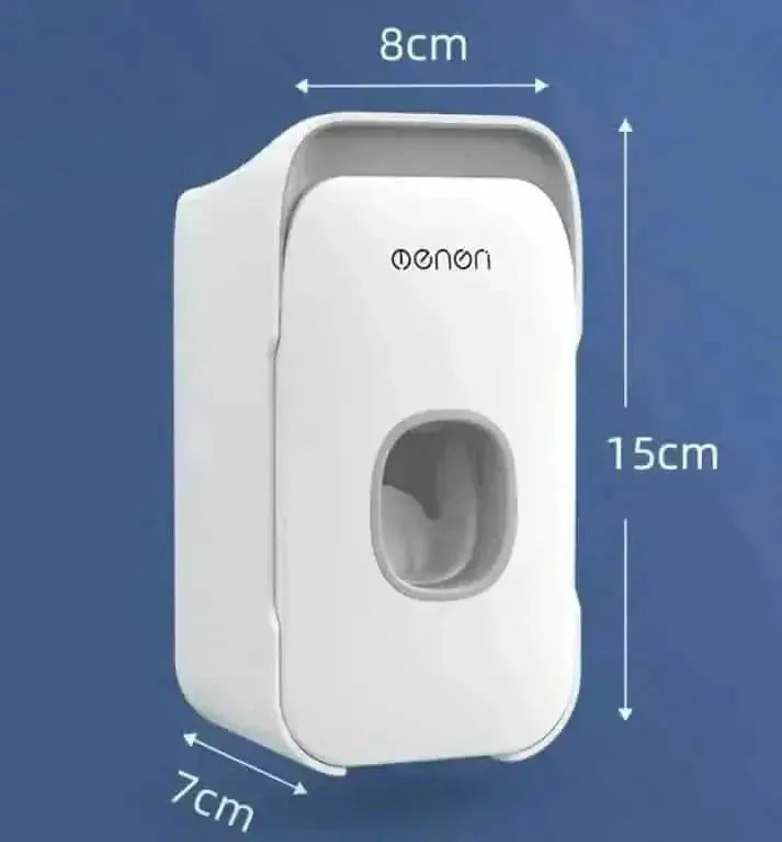 bathroom countertop organizer | touchless toothpaste dispenser | waterproof bathroom storage | energy saving