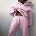 fleece-lined hoodie set | oversized hoodie and sweatpants set | loungewear two-piece outfit | ultrasonic cleaning