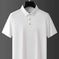 seamless ice silk polo shirt | moisture-wicking polo shirt for men | lightweight summer polo shirt | ultrasonic cleaning