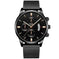 stainless-steel mesh band | 40mm case diameter | sapphire crystal glass | ultrasonic cleaning