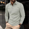 Buckle European And American Men's Daily Casual Polo Collar Long Sleeve Polo Wear - Meifu Market