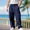 heavy-duty cotton cargo pants | loose fit mens trousers | outdoor hiking pants | ultrasonic cleaning