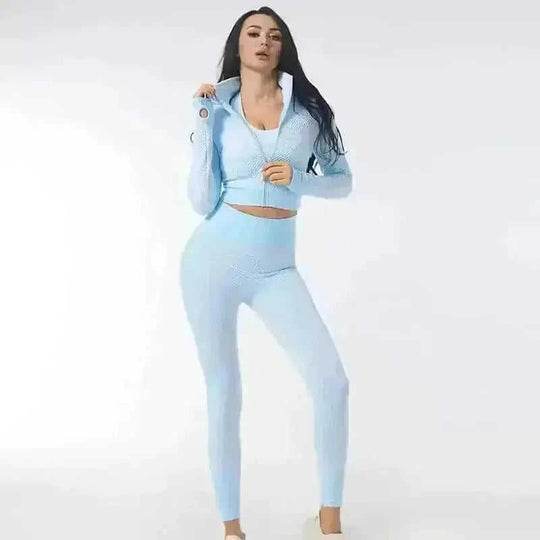 3PCS Yoga Set Seamless Sport Set Women Gym Clothing Leggings Women Crop Top Sports Bra Women Fitness Gym Set Womens Outfit...