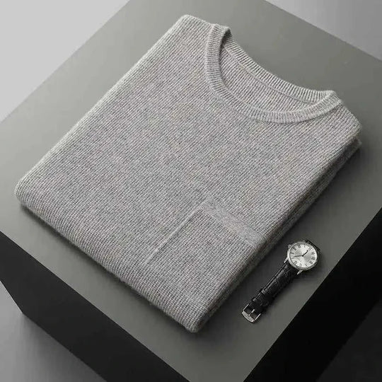 jacquard knit vest for men | merino wool blend pullover | slim fit business vest | energy saving
