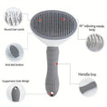floating hair removal brush | pet hair removal tool | stainless steel bristles | ultrasonic cleaning