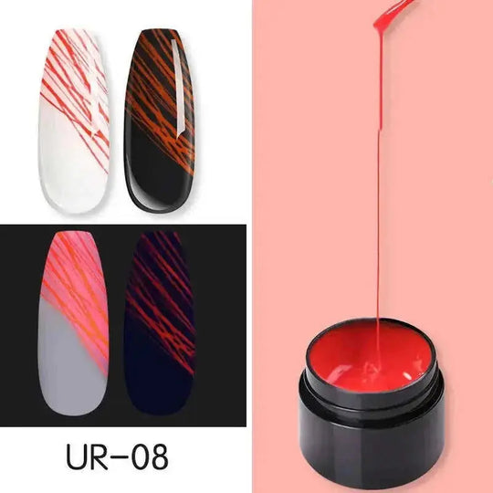 glow in the dark nail polish | uv gel nail kit | 10ml long-lasting formula | energy saving