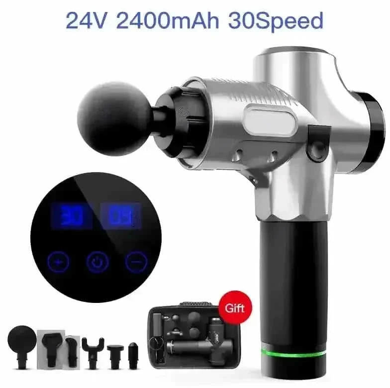 deep-tissue percussion massager | 30-speed adjustable massage gun | professional-grade muscle recovery | ultrasonic cleaning
