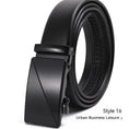 automatic buckle belt | genuine leather belt for men | litchi pattern texture | energy saving